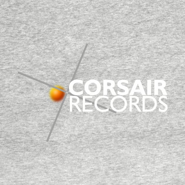 Corsair Records Logo White Text by AdventuresNoise